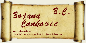 Bojana Čanković vizit kartica
